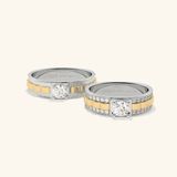  Nhẫn cưới vàng 10k thiết kế riêng - GCR25050254 | Gix Jewel 