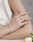  Nhẫn cầu hôn bạc True Curve | Gix Jewel 