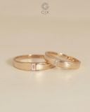  Nhẫn cưới vàng 18k thiết kế riêng - GCR25050171 | Gix Jewel 