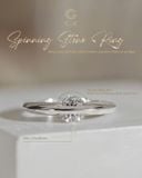 Nhẫn cầu hôn vàng 18k Spinning Stone | Gix Jewel 