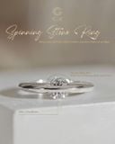  Nhẫn cầu hôn bạc Spinning Stone | Gix Jewel 