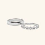  Nhẫn cưới cặp bạc thiết kế riêng - GCR25050187 | Gix Jewel 