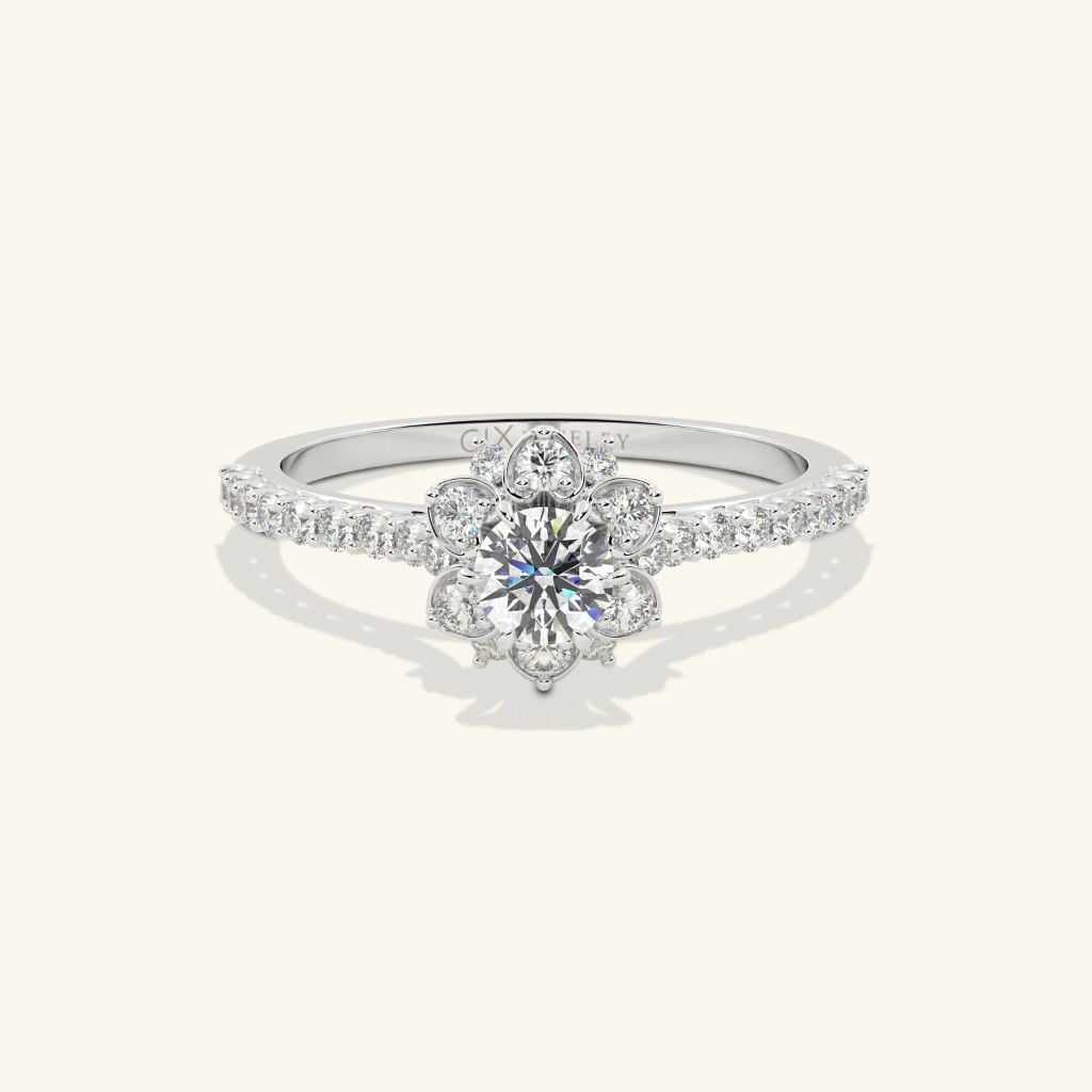 Nhẫn cầu hôn vàng 10k Orchid Soul | Gix Jewel