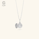  Dây chuyền locket lồng ảnh mặt tròn đính đá | Gix Jewel 