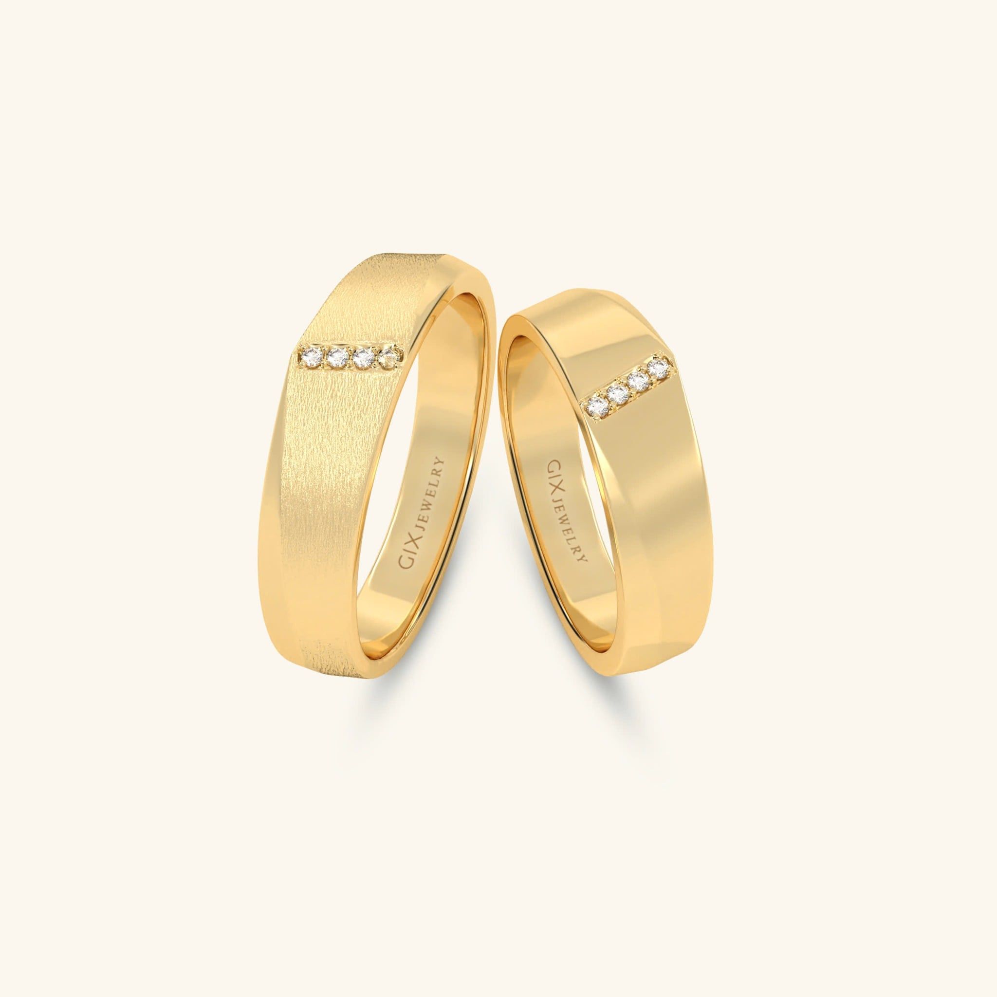  Nhẫn cưới vàng thiết kế riêng - GCR25050245 | Gix Jewel 