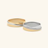 Nhẫn cưới cặp bạc thiết kế riêng - GCR25050233 | Gix Jewel 