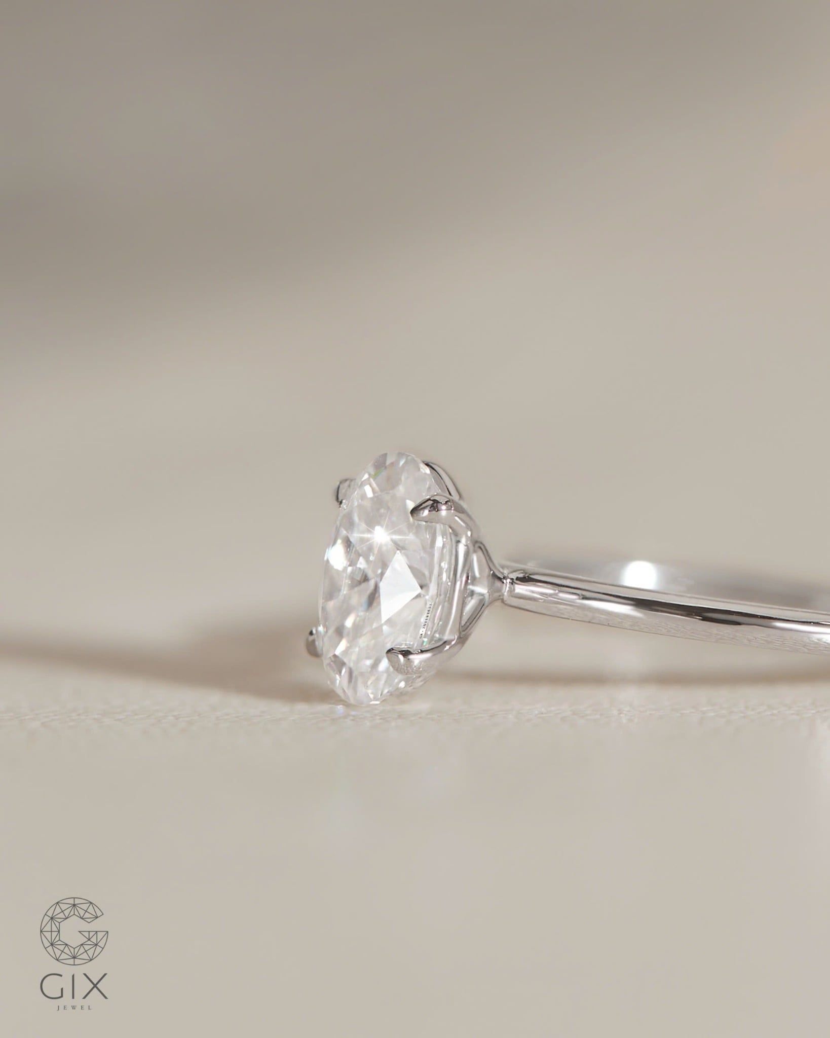  Nhẫn cầu hôn vàng 18k True Curve | Gix Jewel 
