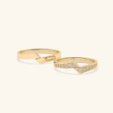  Nhẫn cưới vàng 10k thiết kế riêng - GCR25050225 | Gix Jewel 