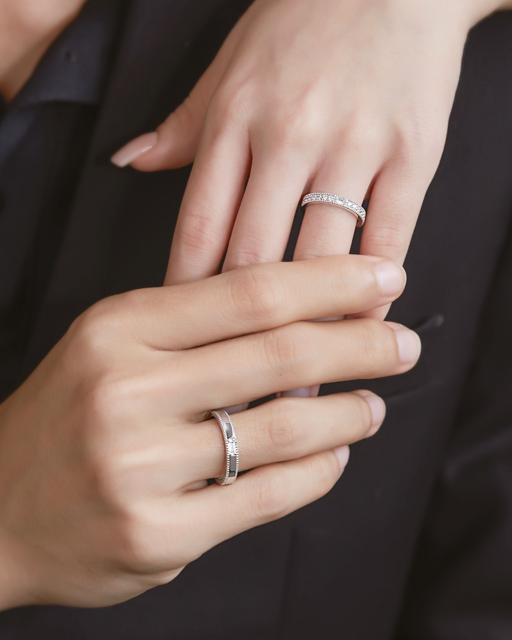  Nhẫn Cưới Vàng 14K Kim Cương - Eternyx | GCR25050011 