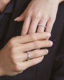  Nhẫn cưới vàng 10k kim cương - Eternyx | GCR25050011 