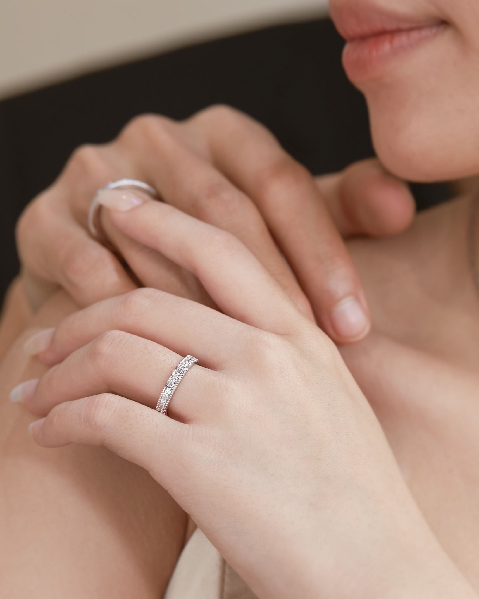  Nhẫn Cưới Vàng 18K Kim Cương - Eternyx | GCR25050011 