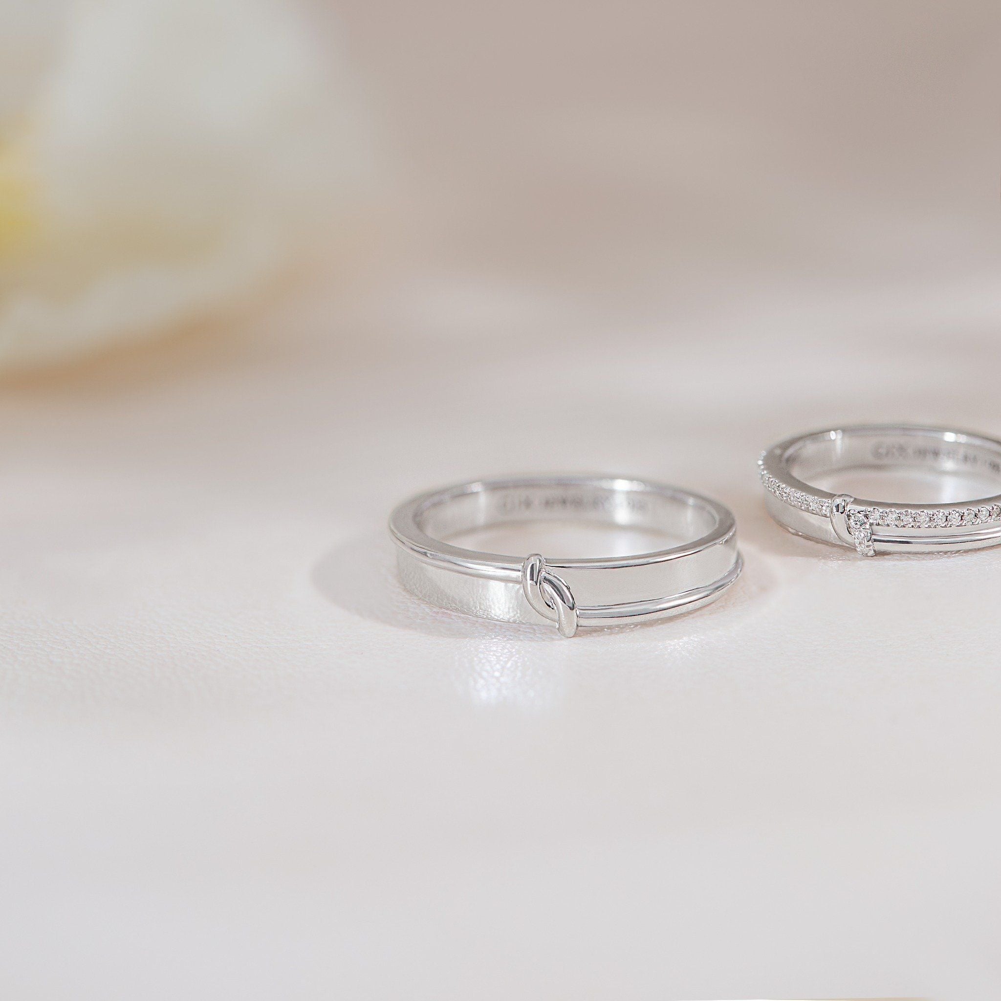  Nhẫn cặp Love Knot thắt nút tinh xảo Gixjewel - GCR25050055 