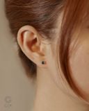  Bông tai dáng nụ đính đá màu birthstone bạc 925 & vàng 10k, 14k, 18k | Gix Jewel 