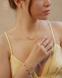  Bông tai dáng nụ đính đá màu birthstone bạc 925 & vàng 10k, 14k, 18k | Gix Jewel 