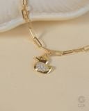  Vòng tay mắc xích vàng tây & bạc 925  gắn charm theo yêu cầu | Gix Jewel 