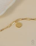  Vòng tay mắc xích vàng tây & bạc 925  gắn charm theo yêu cầu | Gix Jewel 
