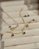  Bông tai dáng nụ đính đá màu birthstone bạc 925 & vàng 10k, 14k, 18k | Gix Jewel 