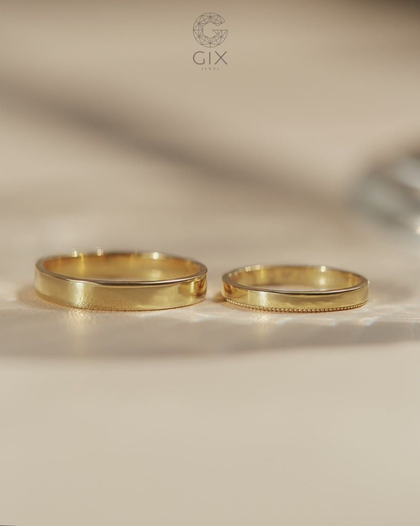  Nhẫn cưới vàng 14k thiết kế riêng - GCR25050184 | Gix Jewel 