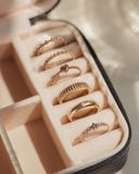  Nhẫn nữ cá tính vàng tây 10k, 14k, 18k & bạc đẹp bản to sang trọng | Gix Jewel 