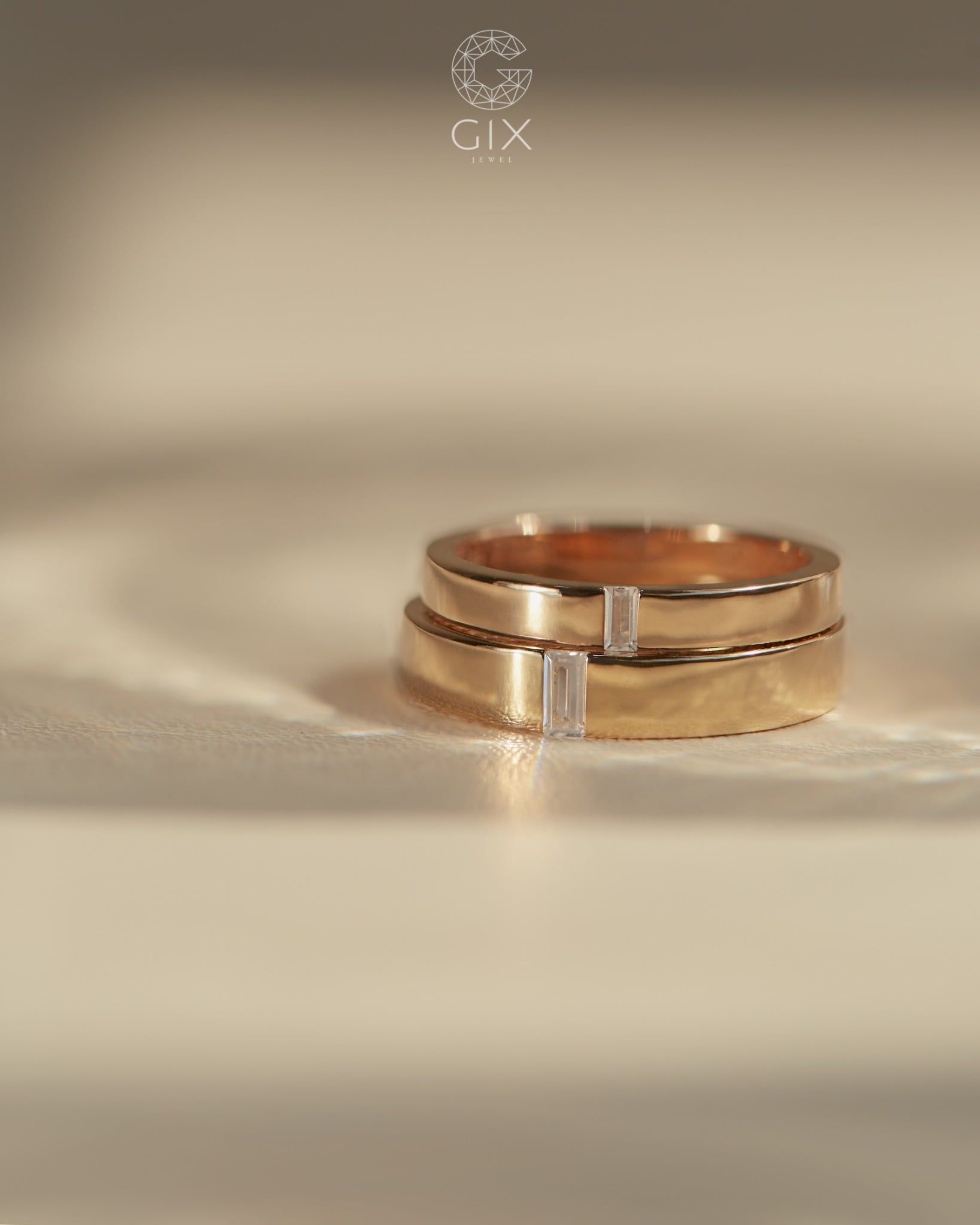  Nhẫn cưới vàng 14k thiết kế riêng - GCR25050181 | Gix Jewel 
