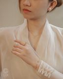  Bông tai khắc chữ theo tên cho nam nữ bạc 925 & vàng 10k, 14k, 18k | Gix Jewel 
