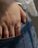  Nhẫn kim cương nữ đá trái tim đính full vòng sang trọng | Gix Jewel 