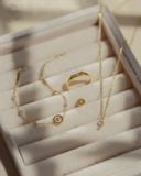  Bông tai khắc chữ theo tên cho nam nữ bạc 925 & vàng 10k, 14k, 18k | Gix Jewel 