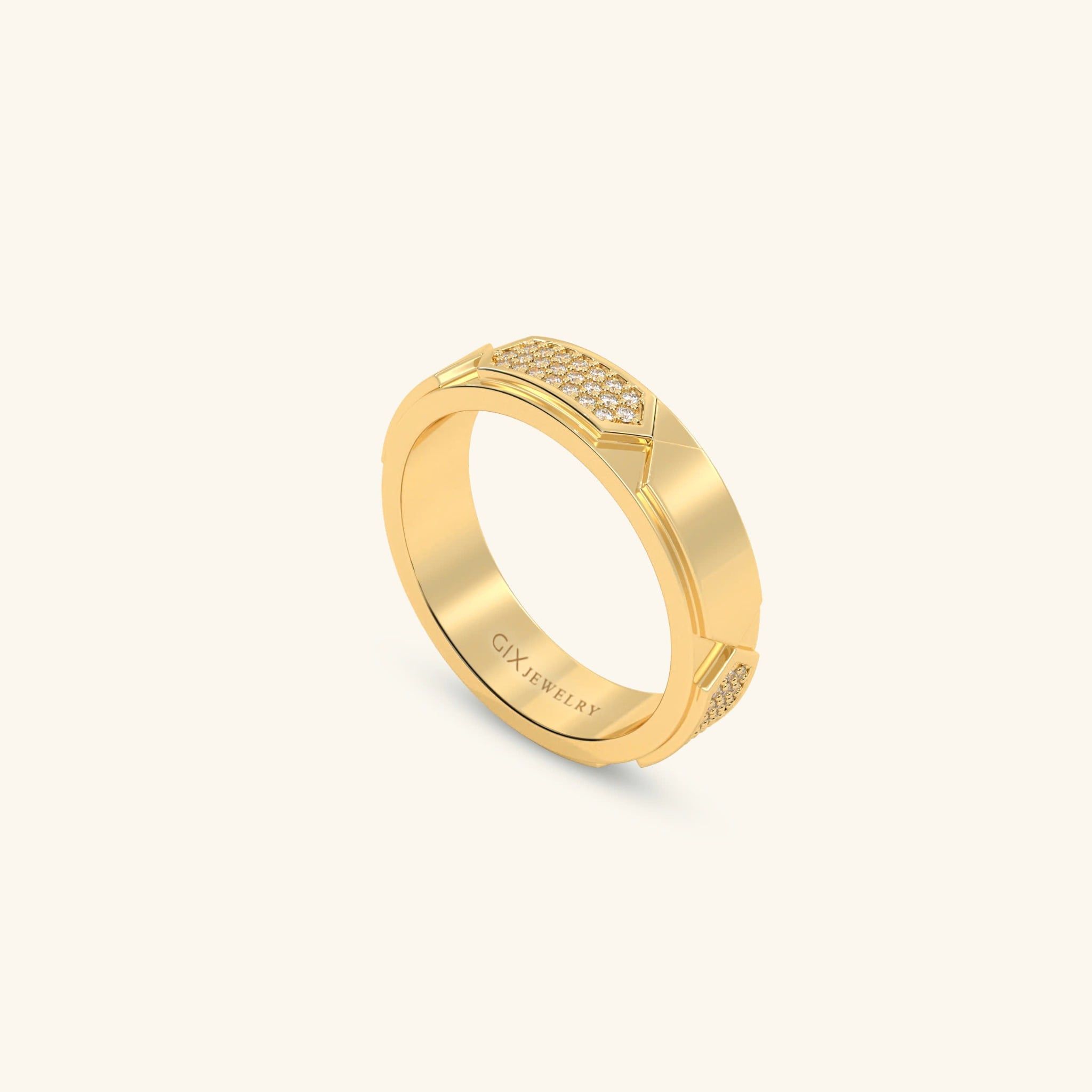  Nhẫn cưới vàng 18k thiết kế riêng - GCR25050237 | Gix Jewel 