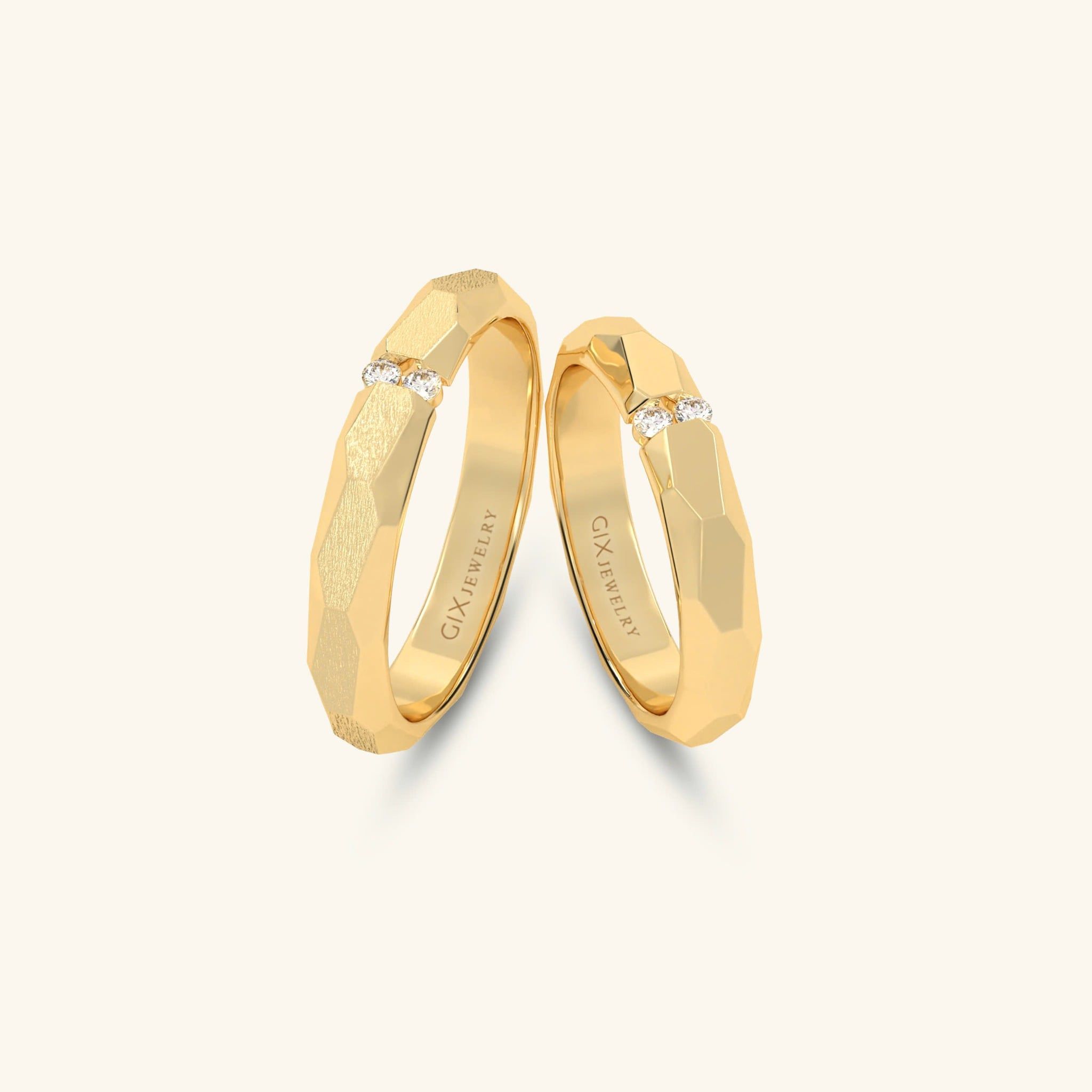  Nhẫn cưới vàng 14k thiết kế riêng - GCR25050240 | Gix Jewel 