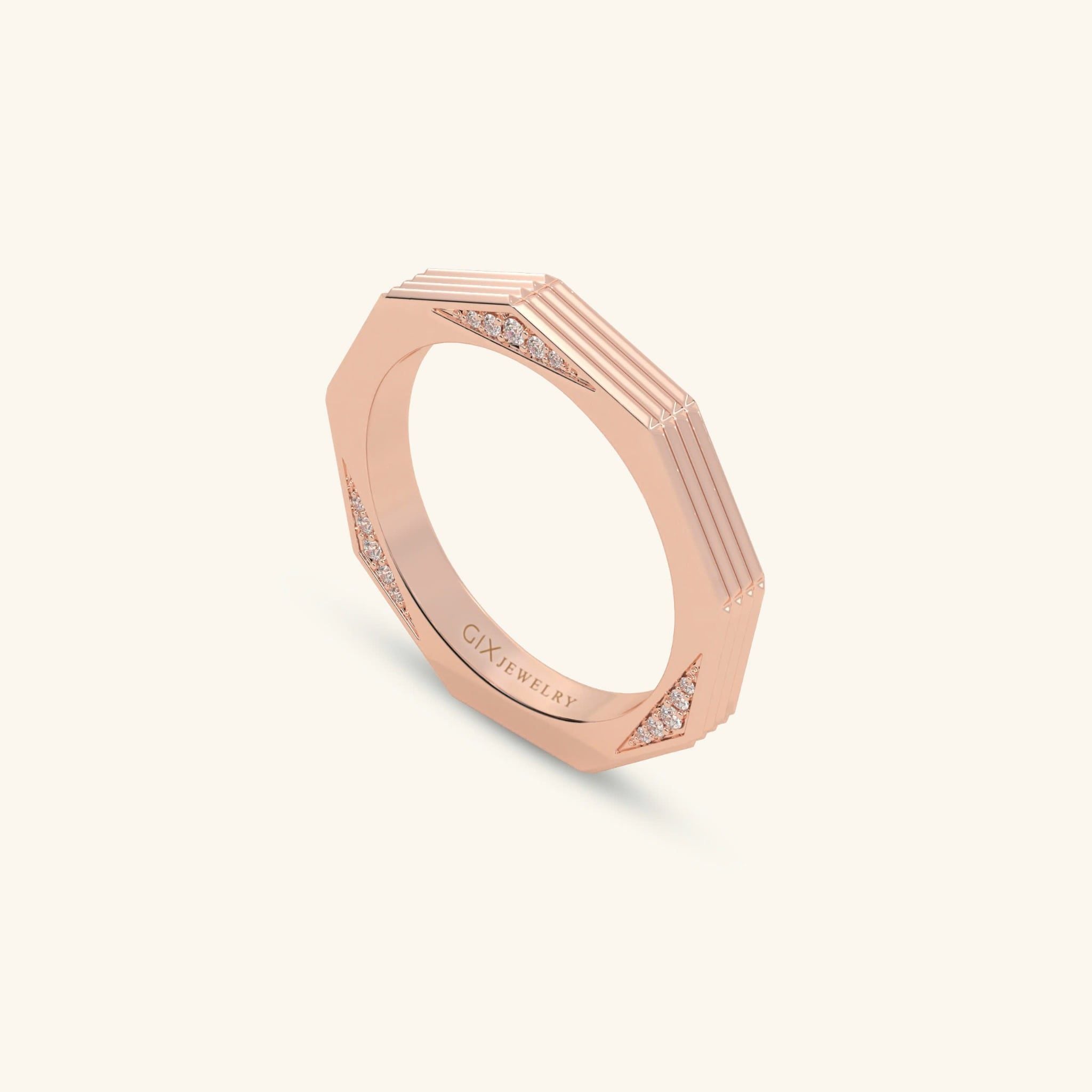  Nhẫn cưới vàng 18k thiết kế riêng - GCR25050290 | Gix Jewel 