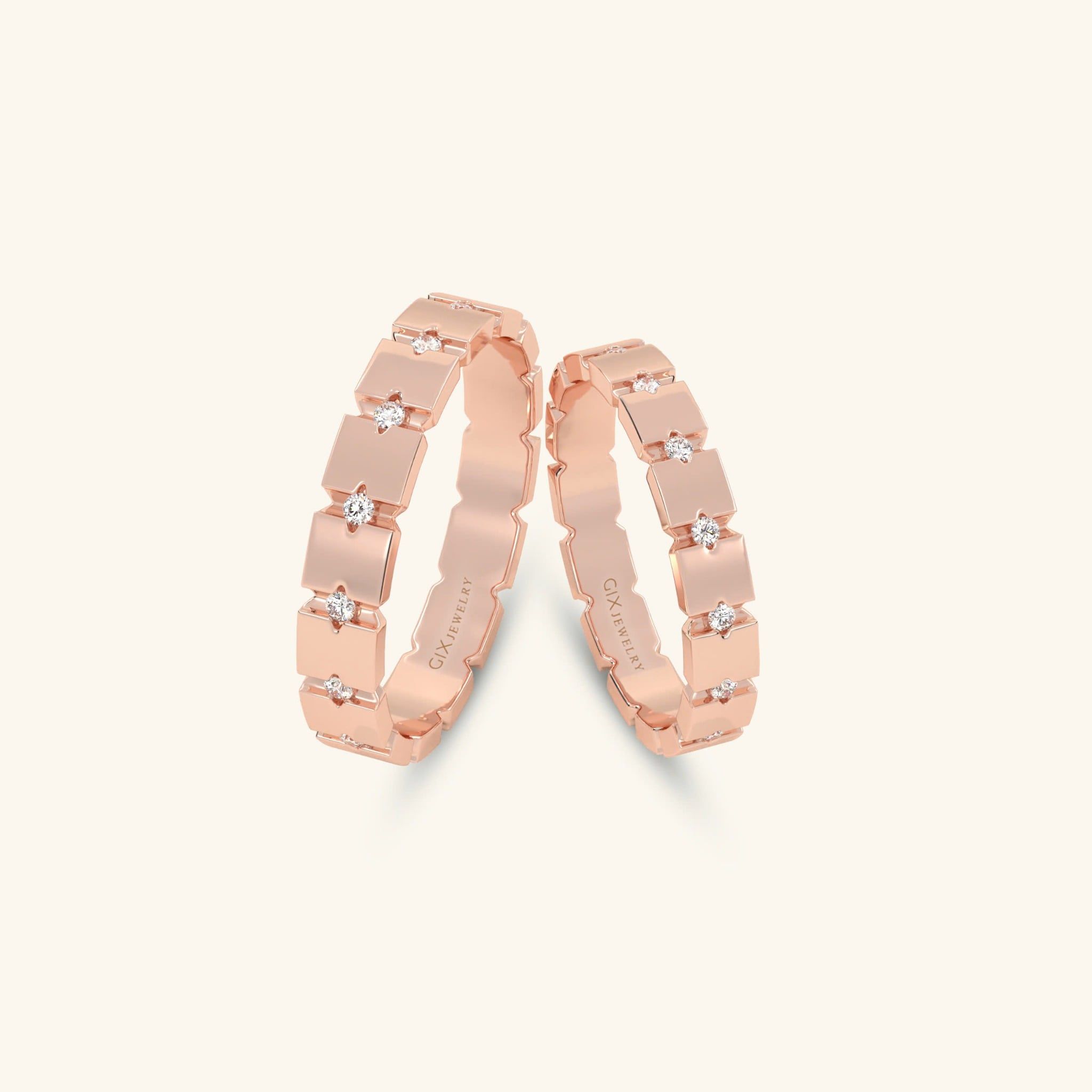  Nhẫn cặp bạc thiết kế riêng - GCR25050286 | Gix Jewel 