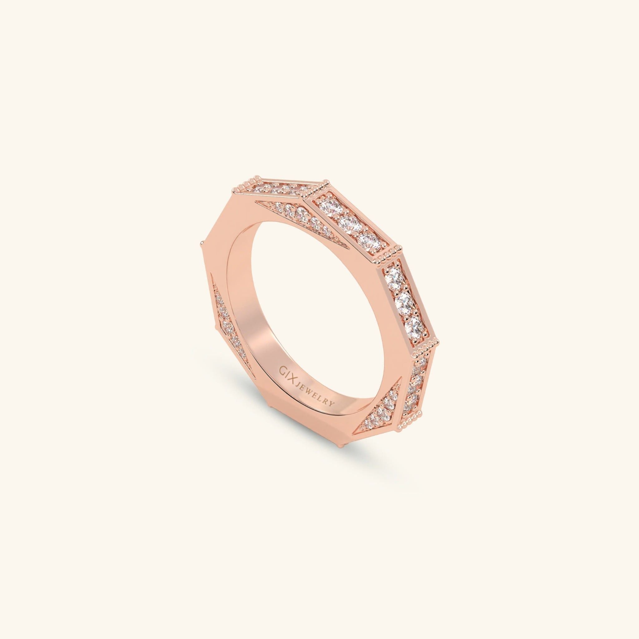  Nhẫn cưới vàng 18k thiết kế riêng - GCR25050290 | Gix Jewel 