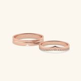  Nhẫn cưới vàng 10k thiết kế riêng - GCR25050195 | Gix Jewel 