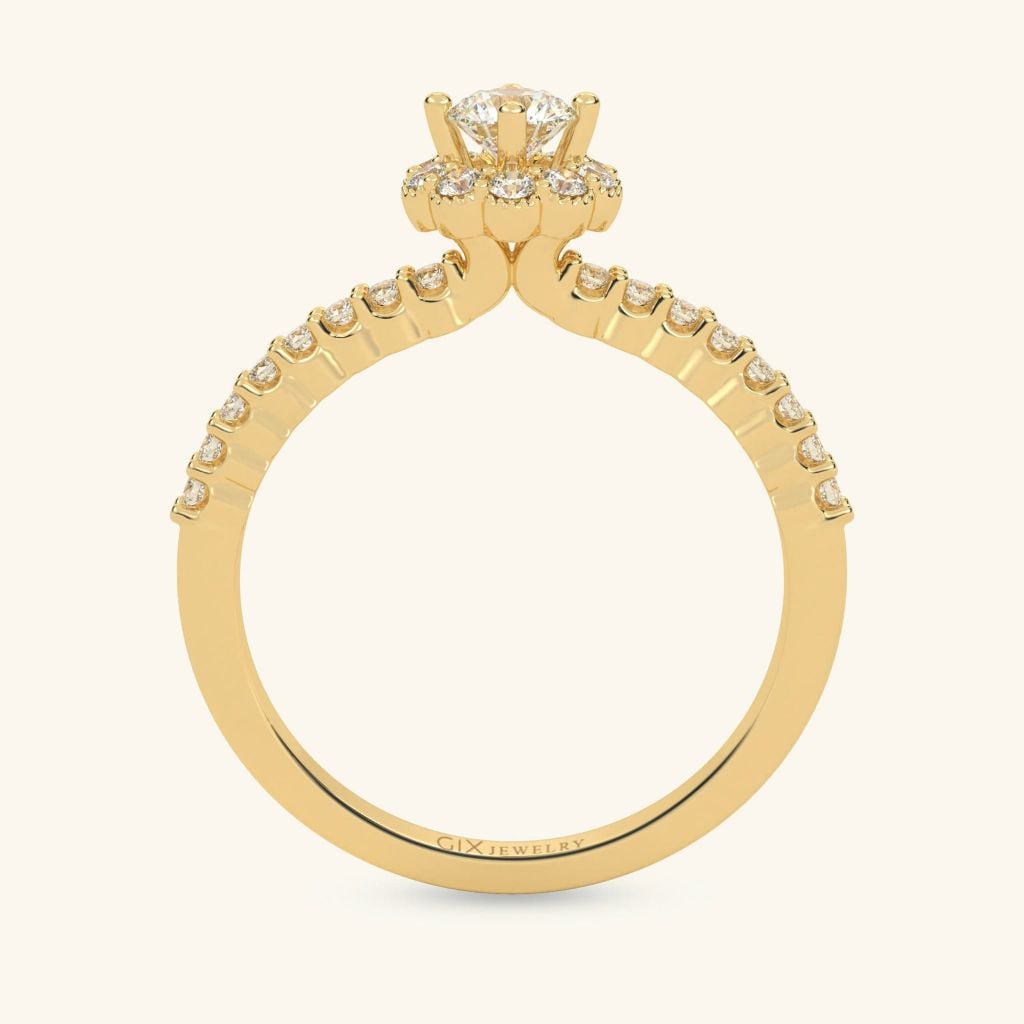 Nhẫn cầu hôn vàng 14k Sacred Glow | Gix Jewelry