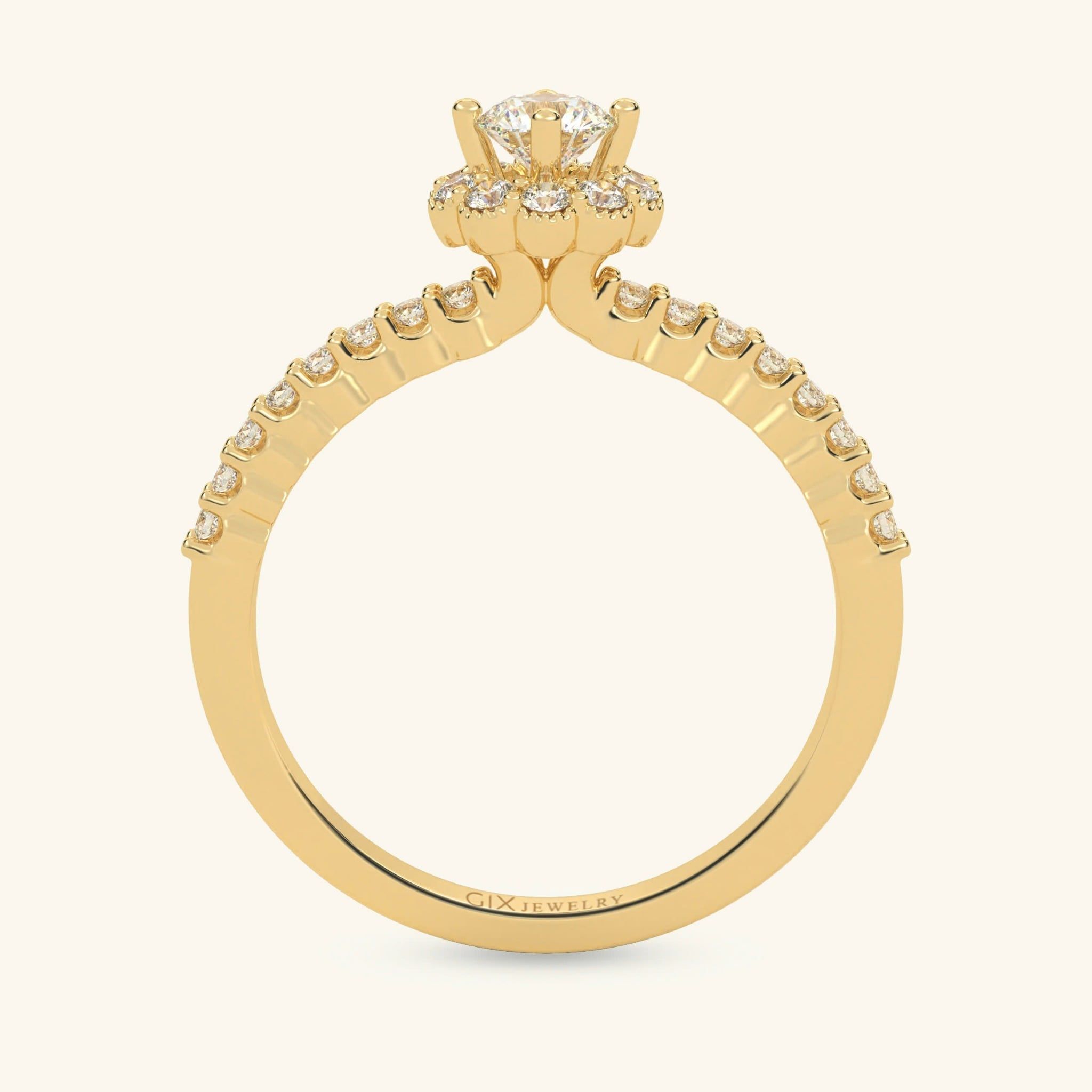  Nhẫn cầu hôn vàng 14k Sacred Glow | Gix Jewelry 