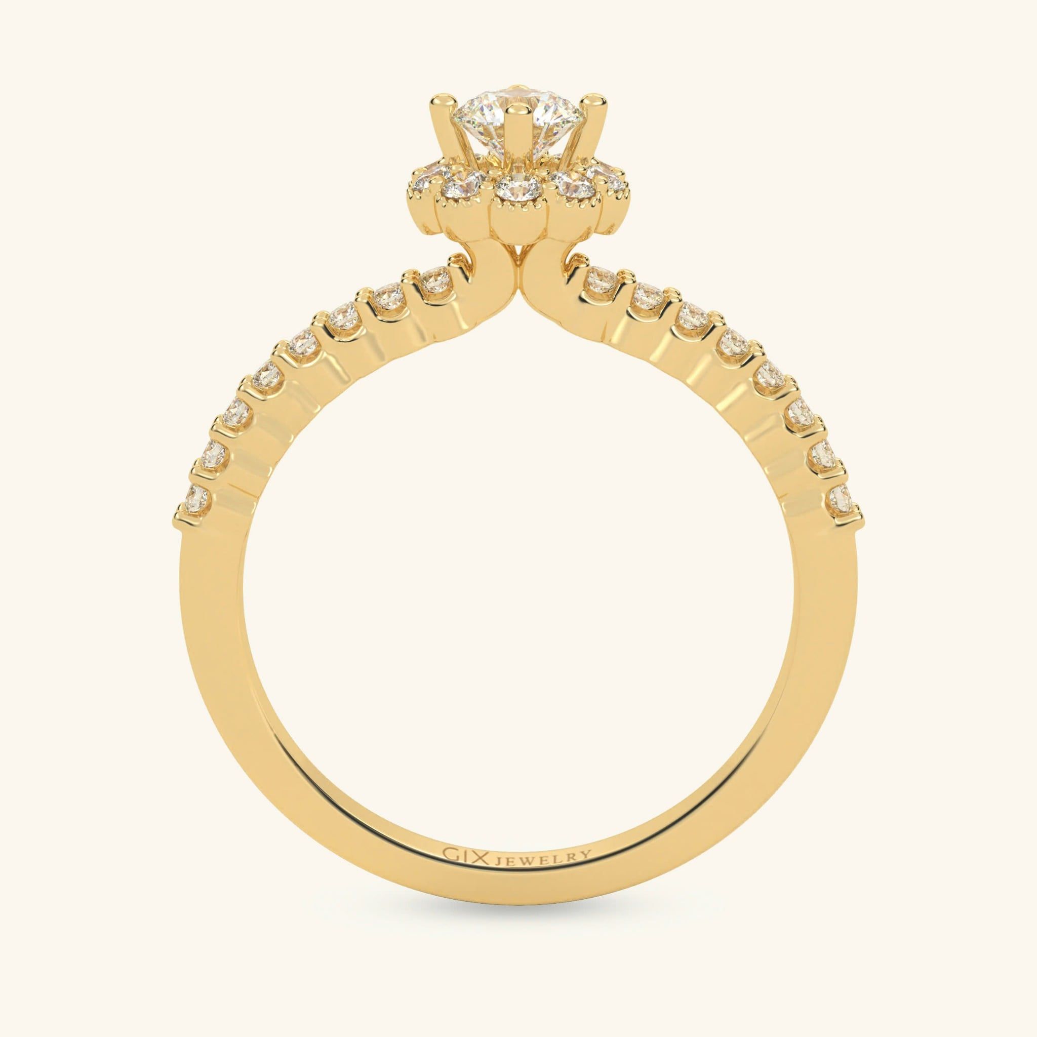 Nhẫn cầu hôn vàng 18k Sacred Glow | Gix Jewelry 