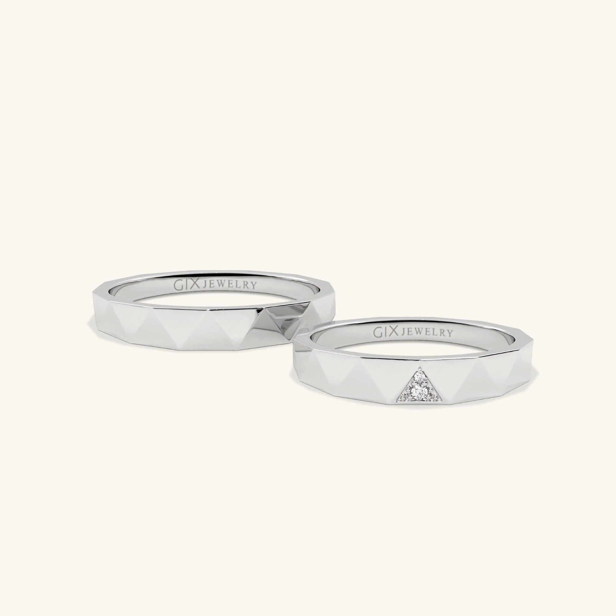  Nhẫn cưới vàng 18k thiết kế riêng - GCR25050176 | Gix Jewel 