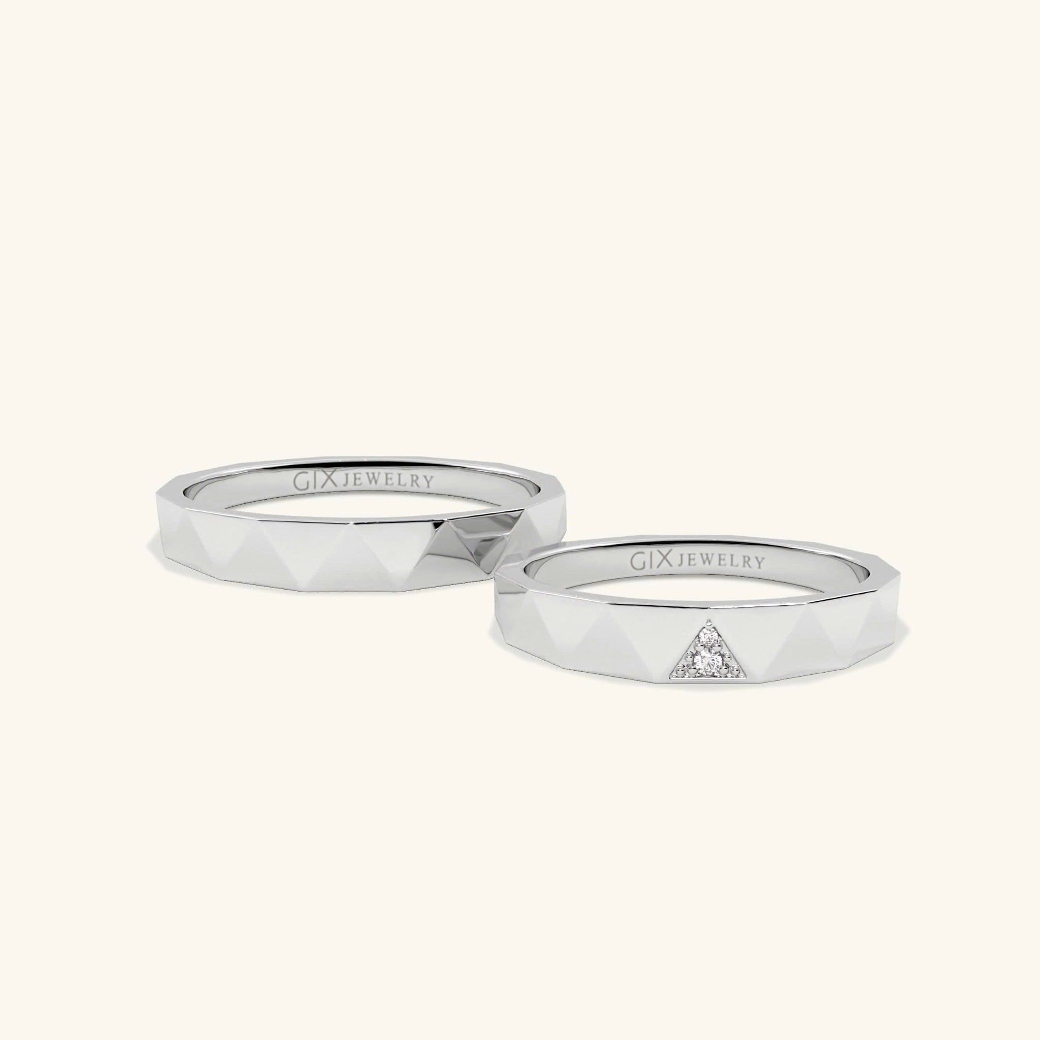 Nhẫn cưới vàng 10k thiết kế riêng - GCR25050176 | Gix Jewel 