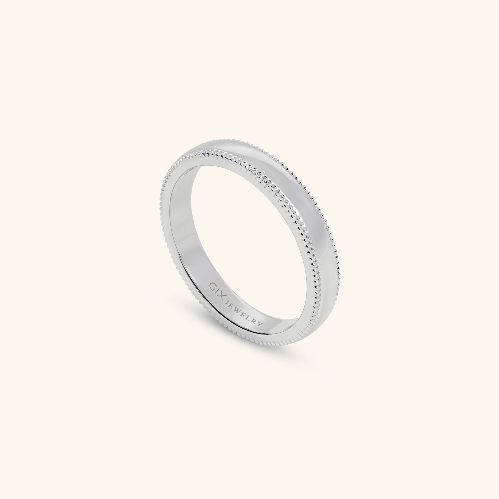  Nhẫn cưới vàng 10k thiết kế riêng - GCR25050301 | Gix Jewel 