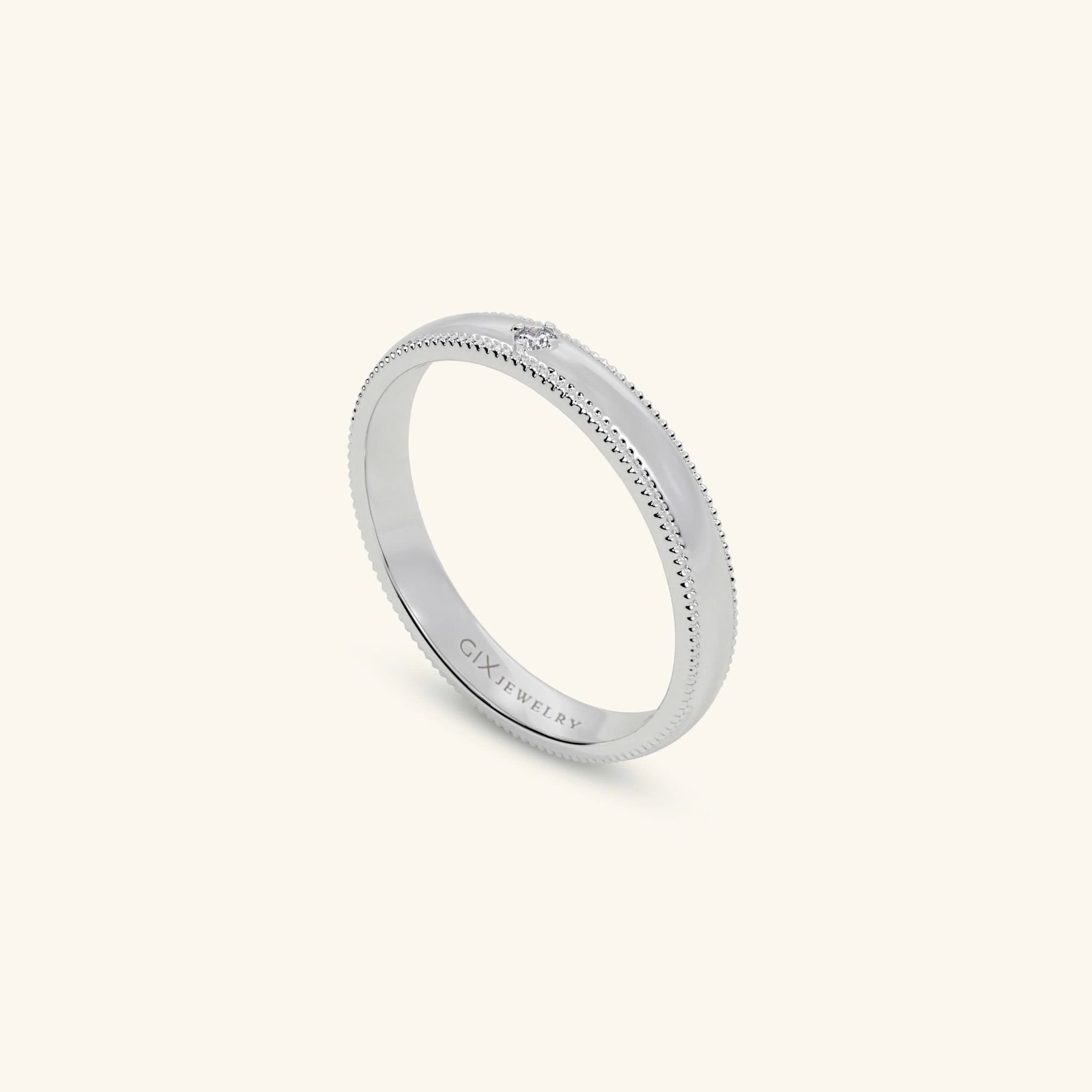  Nhẫn cưới vàng 10k thiết kế riêng - GCR25050303 | Gix Jewel 