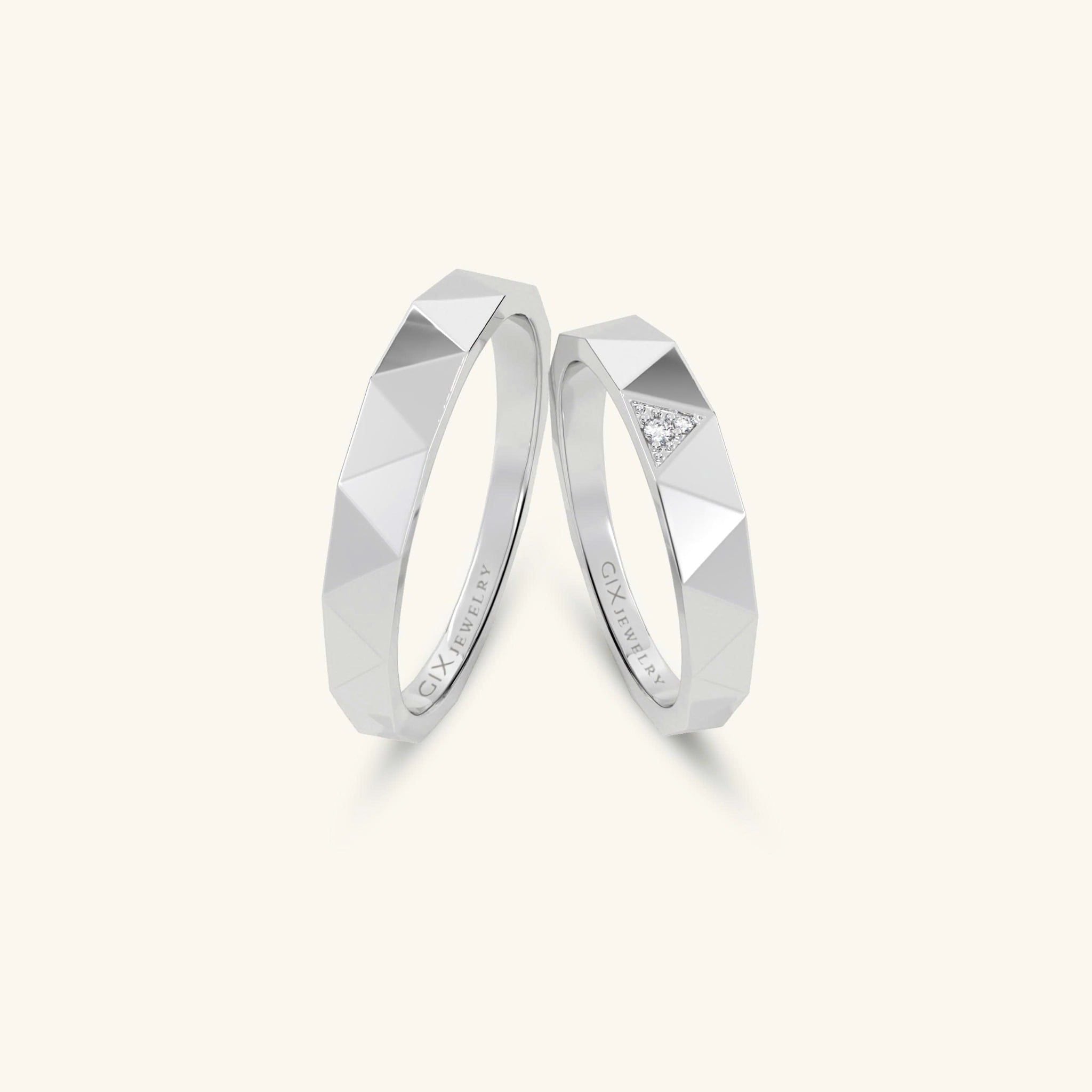  Nhẫn cưới vàng 10k thiết kế riêng - GCR25050176 | Gix Jewel 