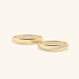  Nhẫn cưới vàng 18k thiết kế riêng - GCR25050179 | Gix Jewel 