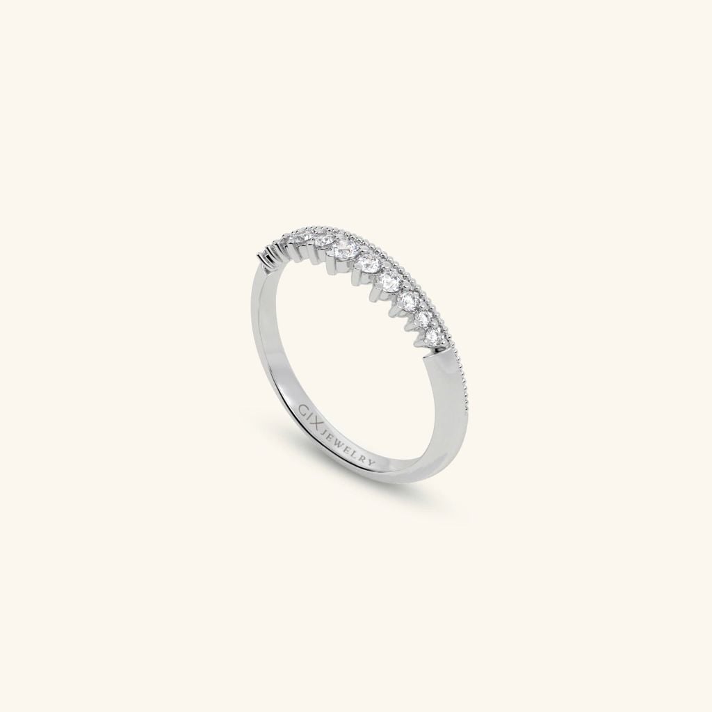 Nhẫn đôi bạc thiết kế riêng - GCR25050303 | Gix Jewel
