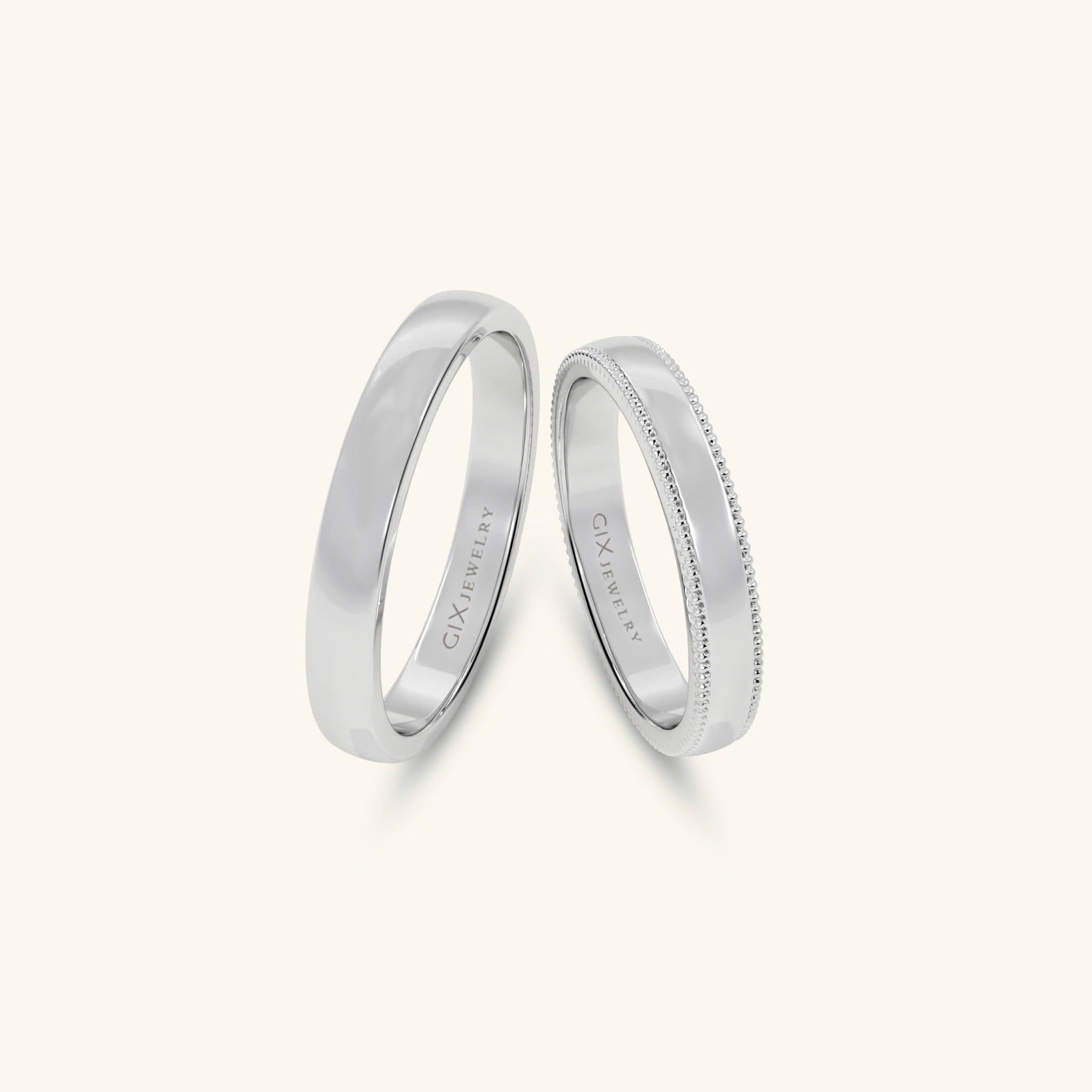  Nhẫn cưới vàng 14k thiết kế riêng - GCR25050301 | Gix Jewel 