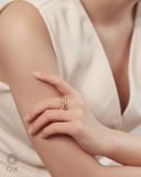  Nhẫn nữ vàng 18k & bạc đẹp xếp chồng nhiều lớp - Trinity Ring | Gix Jewel 