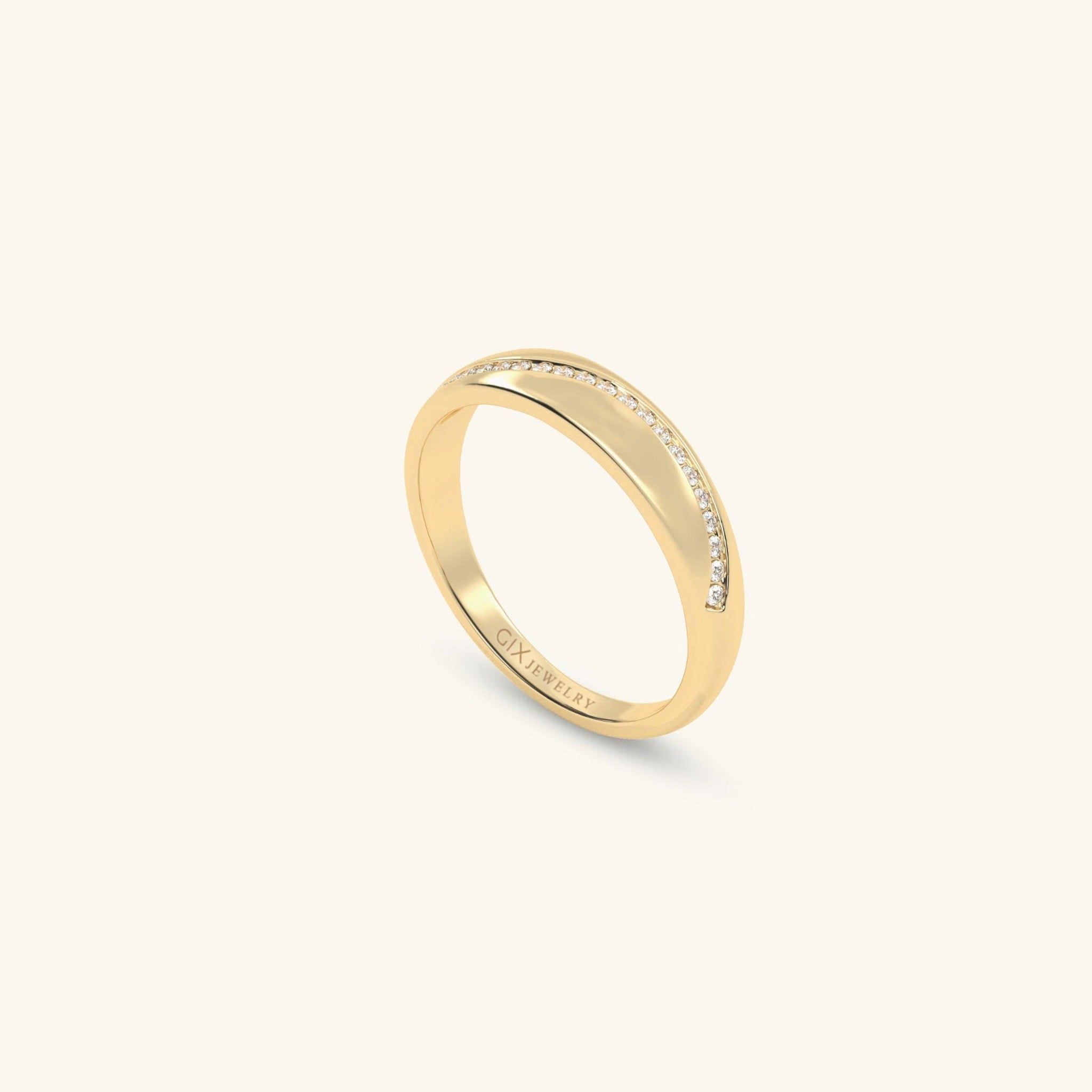  Nhẫn cưới vàng 18k thiết kế riêng - GCR25050179 | Gix Jewel 