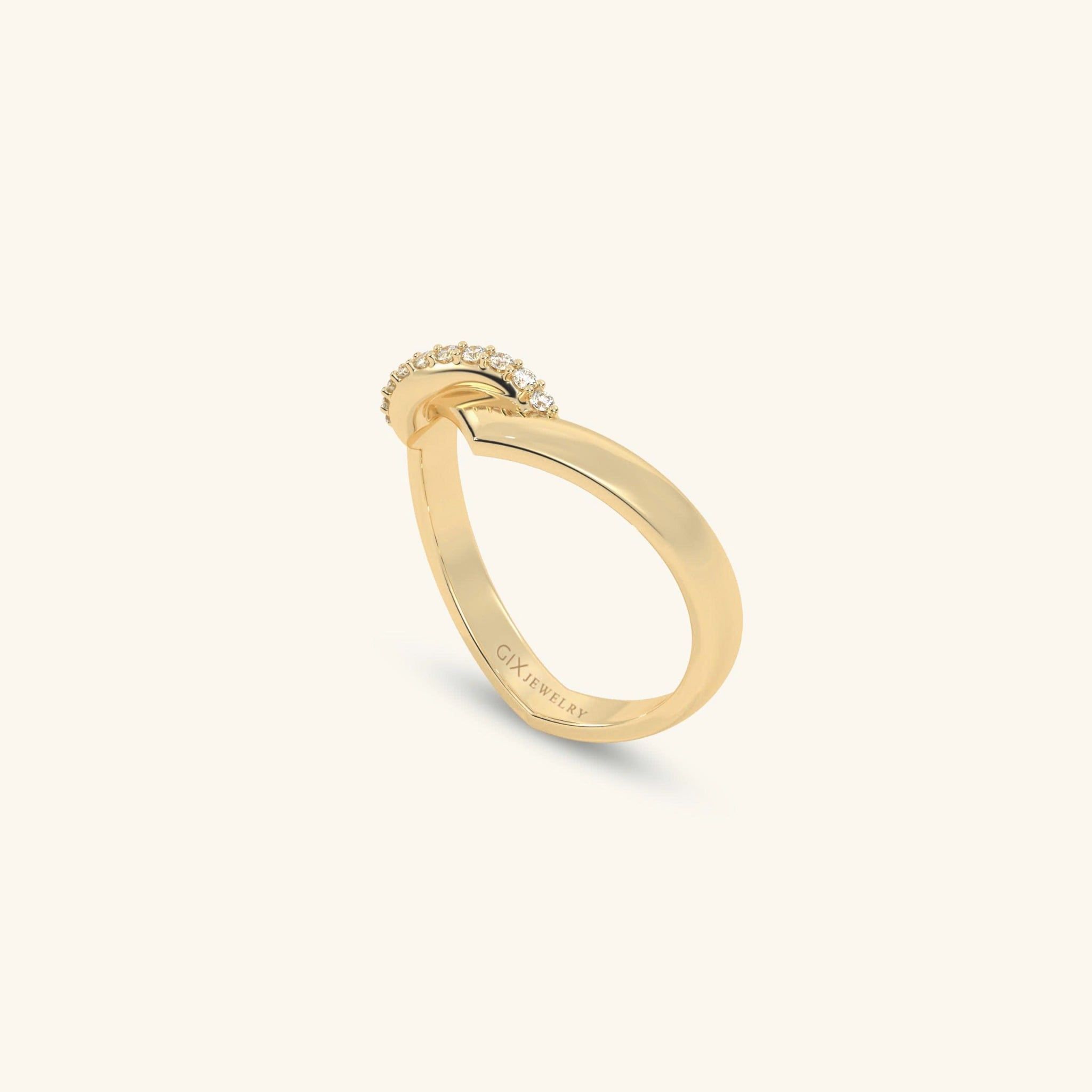  Nhẫn cưới vàng 10k thiết kế riêng - GCR25050228 | Gix Jewel 