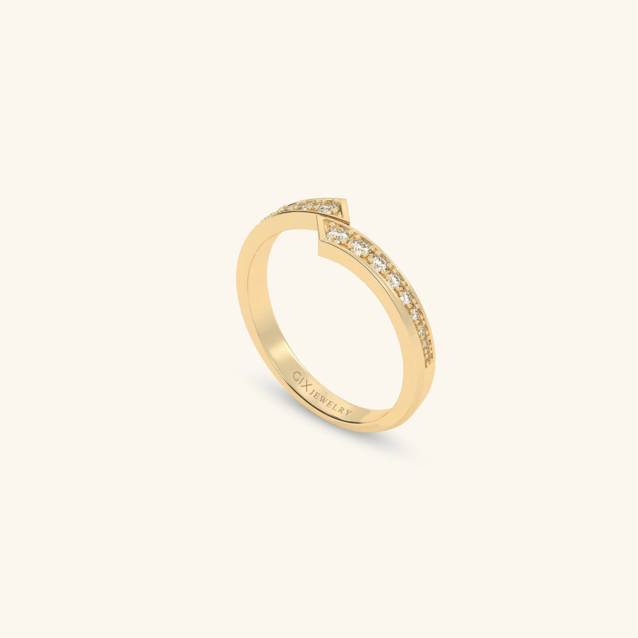  Nhẫn cưới vàng 18k thiết kế riêng - GCR25050225 | Gix Jewel 