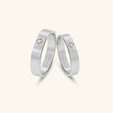  Nhẫn cưới cặp bạc thiết kế riêng - GCR25050227 | Gix Jewel 