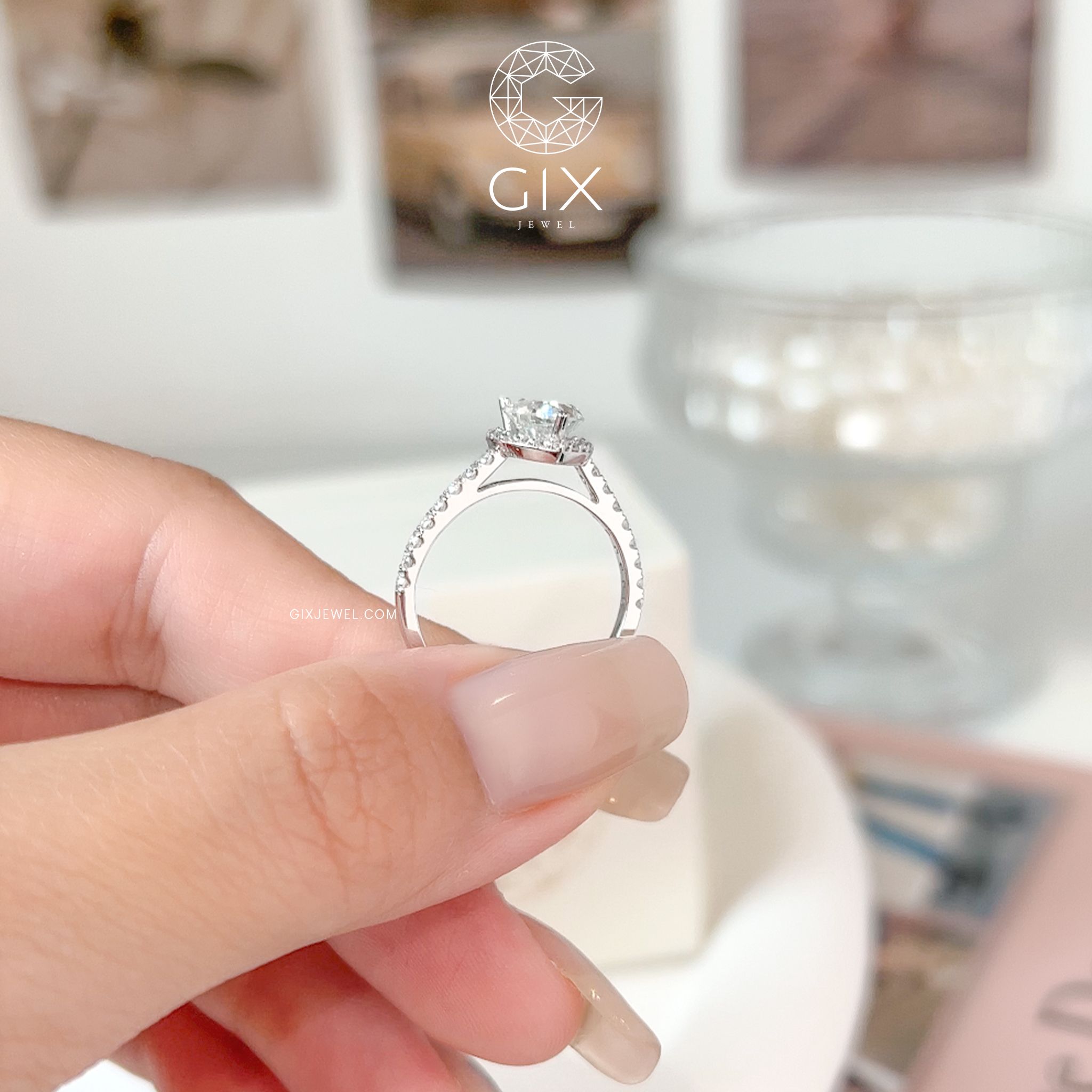  Nhẫn cầu hôn bạc Celestial Heart | Gix Jewel 